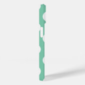 Einfache trendy moderne Sage Green Large Polka Dot Case-Mate iPhone Hülle (Rückseite / Rechts)