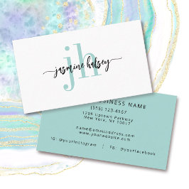 Einfache trendy Name und erste Visitenkarte