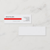 Einfache trendy Niedliche Schlicht Consultant-Visi Mini Visitenkarte (Vorne/Hinten)