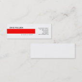 Einfache trendy Niedliche Schlicht Consultant-Visi Mini Visitenkarte (Vorne/Hinten)