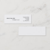 Einfache trendy Niedliche Schlicht Consultant-Visi Mini Visitenkarte (Vorne/Hinten)