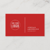 Einfache Trennfarbe hinzufügen Visitenkarte (Vorderseite)