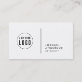 Einfache Trennfarbe hinzufügen Visitenkarte (Vorderseite)