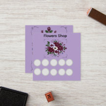 Einfache Treuekarte Florist - Botanik