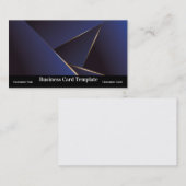 Einfache Triangle Abstrakt Blue Class Business Car Visitenkarte (Vorne/Hinten)