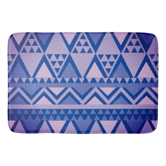 Einfache Tribal Art Muster Violet Badematte (Vorderseite)