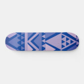 Einfache Tribal Art Muster Violet Skateboard (Horizontal)