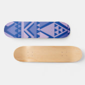 Einfache Tribal Art Muster Violet Skateboard (Horizontal)