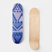 Einfache Tribal Art Muster Violet Skateboard (Vorderseite)