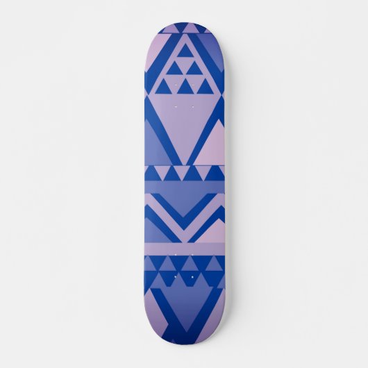 Einfache Tribal Art Muster Violet Skateboard (Vorne)
