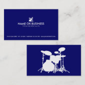 einfache Trommeln Visitenkarte (Vorne/Hinten)