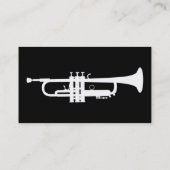 einfache Trompete Visitenkarte (Rückseite)