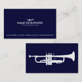 einfache Trompete Visitenkarte (Vorne/Hinten)