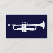 einfache Trompete Visitenkarte (Rückseite)