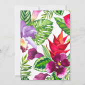 Einfache Tropical Bridal Dusche Einladung (Rückseite)