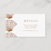 Einfache tropische Hochzeit Begleitkarte (Vorderseite)