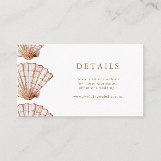 Einfache tropische Hochzeit Begleitkarte (Vorderseite)