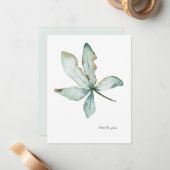 Einfache tropische Vegetation Gewohntes Meer 4,25 Mitteilungskarte (Vorderseite/Rückseite Beispiel)