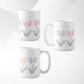 Einfache Tulip Blume Design Tasse
