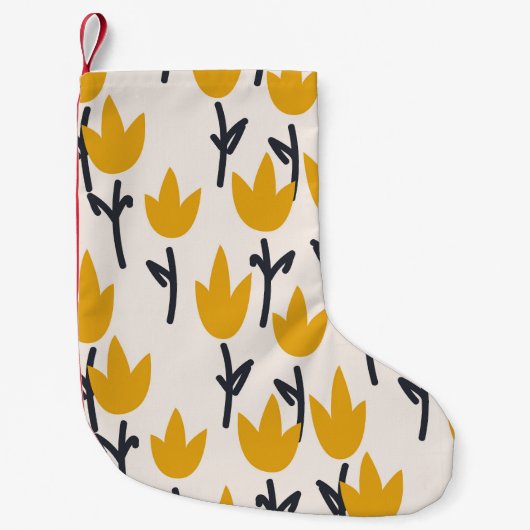 Einfache Tulip-Blume Kleiner Weihnachtsstrumpf (Vorderseite)