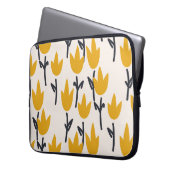 Einfache Tulip-Blume Laptopschutzhülle (Vorderseite Links)