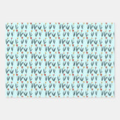 Einfache Tulips Osterfrühling Blumenmuster Geschen Geschenkpapier Set (Vorderseite 2)