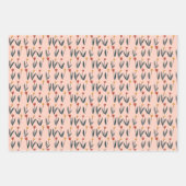 Einfache Tulips Osterfrühling Blumenmuster Geschen Geschenkpapier Set (Vorderseite)