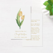 Einfache Tulpengedächtnis-Gebetskarte (Schreibtisch)