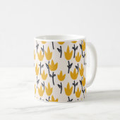Einfache Tulpenmuster-Blume Kaffeetasse (VorderseiteRechts)