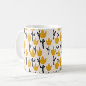 Einfache Tulpenmuster-Blume Kaffeetasse (Vorderseite Links)