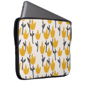 Einfache Tulpenmuster-Blume Laptopschutzhülle (Vorne Rechts)