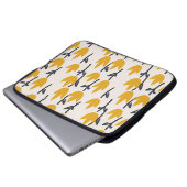 Einfache Tulpenmuster-Blume Laptopschutzhülle (Vorne Knopf)