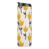 Einfache Tulpenmuster-Blume Thermosbecher (Nach rechts gedreht)
