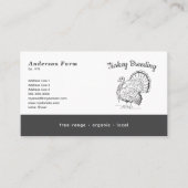 Einfache Türkei-Farm Visitenkarte (Vorderseite)