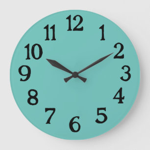 Einfache Türkis-Meerjungfrau Normale Einfache Uhr