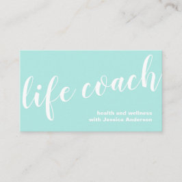 Einfache Türkis-Trainer für Gesundheit und Wellnes Visitenkarte