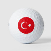 Einfache türkische Flagge Golfball (Vorderseite)