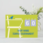 Einfache Turniereinladung Einladung (Stehend Vorderseite)