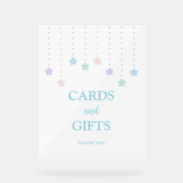 Einfache Twinkle Kleine Sterne Karten und Geschenk Acrylschild