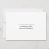 Einfache Tyopgrafie-Foto-Hochzeit Save The Date (Rückseite)