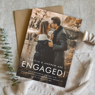 Einfache Typ-Foto-Hochzeitspartei Magneteinladung