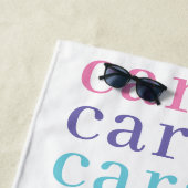 Einfache Type Girls - Personalisiert wiederholter Strandtuch (Beispiel)