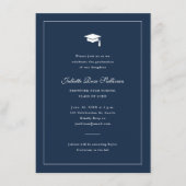 Einfache Typografie-Abschluss Begleitkarte (Vorderseite)