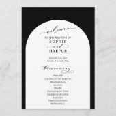 Einfache Typografie, Arch on Black Elegant Programm (Vorderseite)