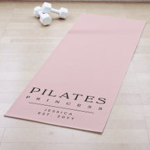 Einfache Typografie Benutzerdefinierte Pinke Pilat
