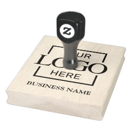 Einfache Typografie Benutzerdefiniertes Firmenlogo Gummistempel