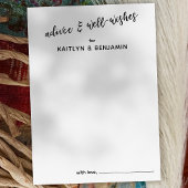 Einfache Typografie-Beratung und gute Wünsche Hinweiskarte