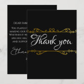 einfache Typografie-Ehe danke Karten (Vorne/Hinten)