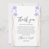 einfache Typografie-Ehe danke Karten (Vorderseite)