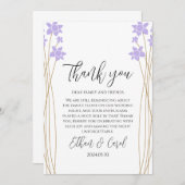 einfache Typografie-Ehe danke Karten (Vorne/Hinten)